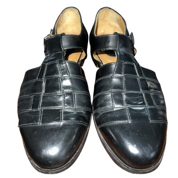 Paragon Men’s Sz 12D Black All Leather Fisherman’s Sandals main image 9